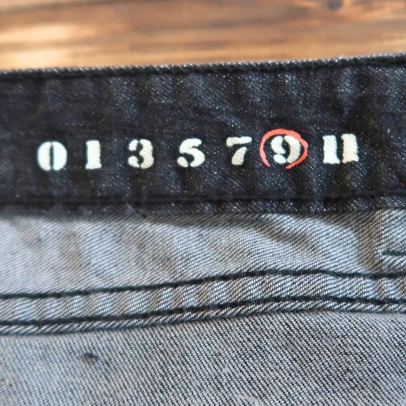 Billabong Lowah Embroidered Black Jean Shorts 9 - Picture 10 of 12